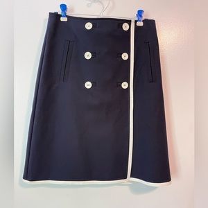 1 WEEK SALE ONLY : Talbots Navy Blue skirt with white trim.